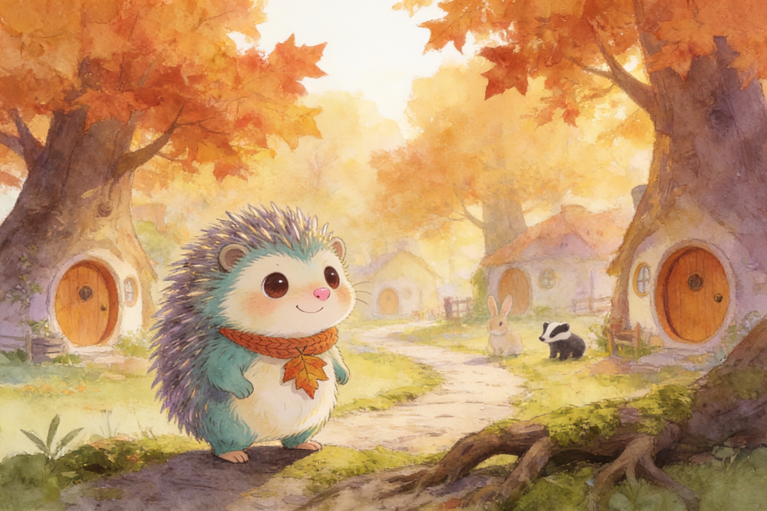 Illustration for page 1 of Pip and the Color of Brave