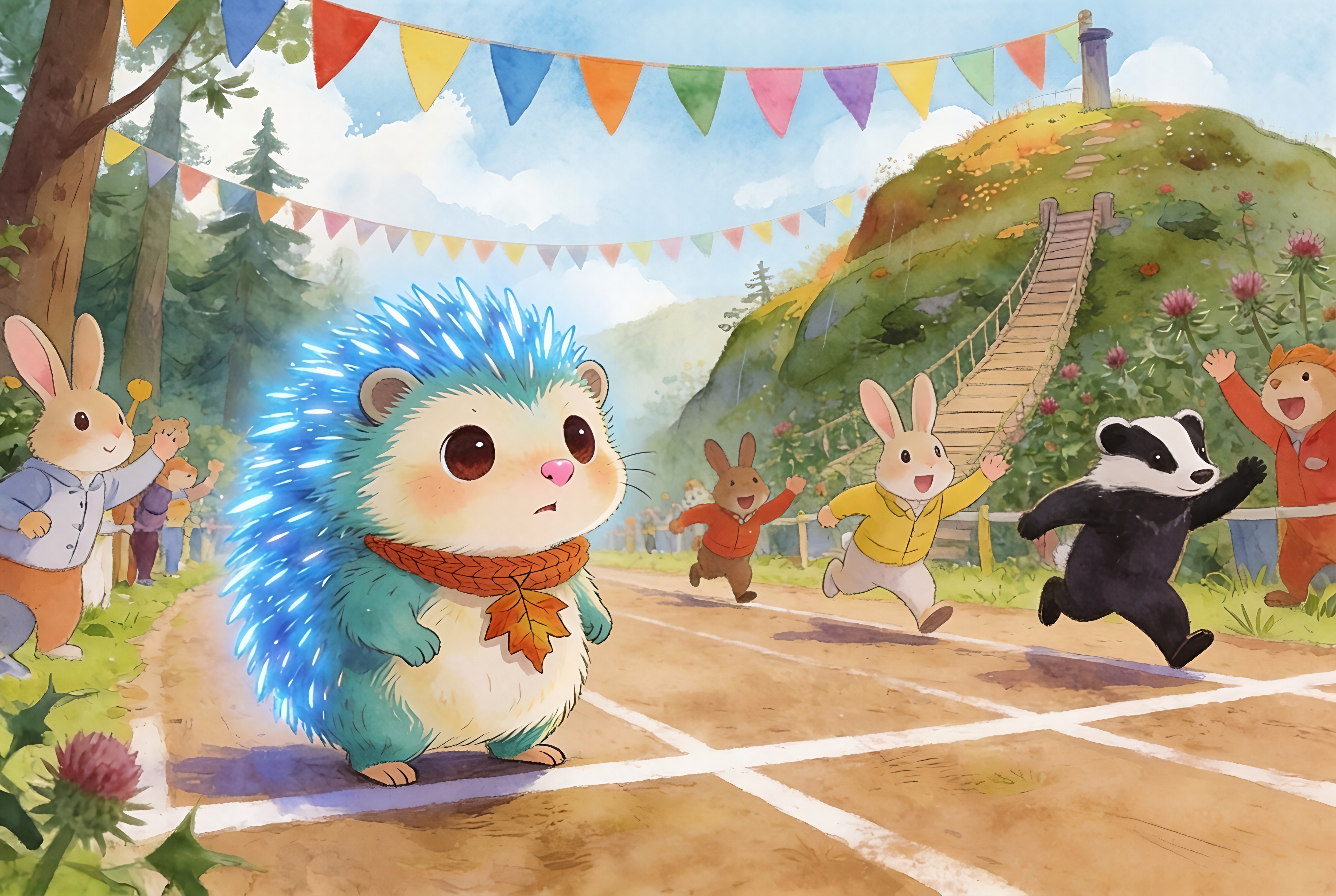 Illustration for page 2 of Pip and the Color of Brave