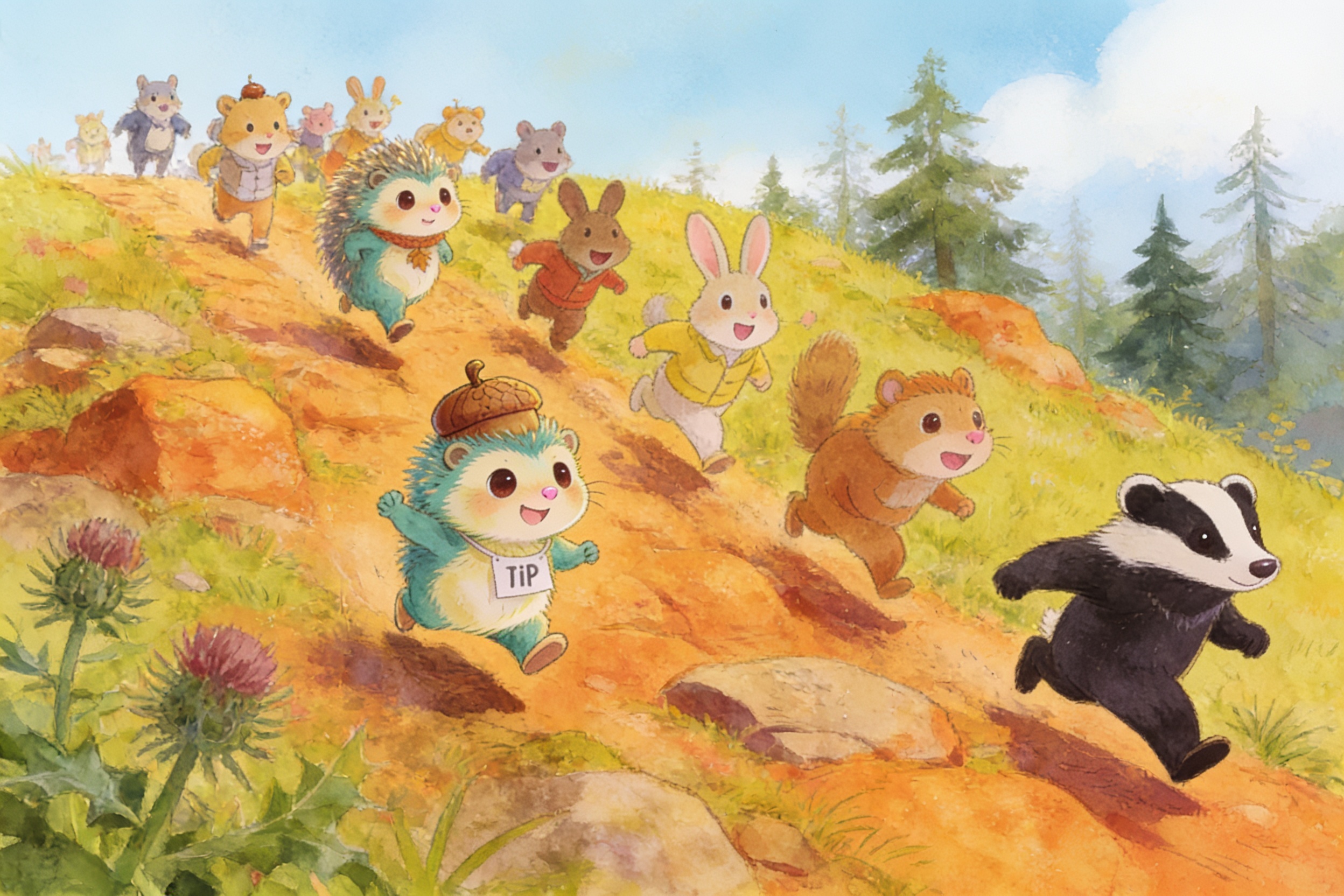 Illustration for page 4 of Pip and the Color of Brave