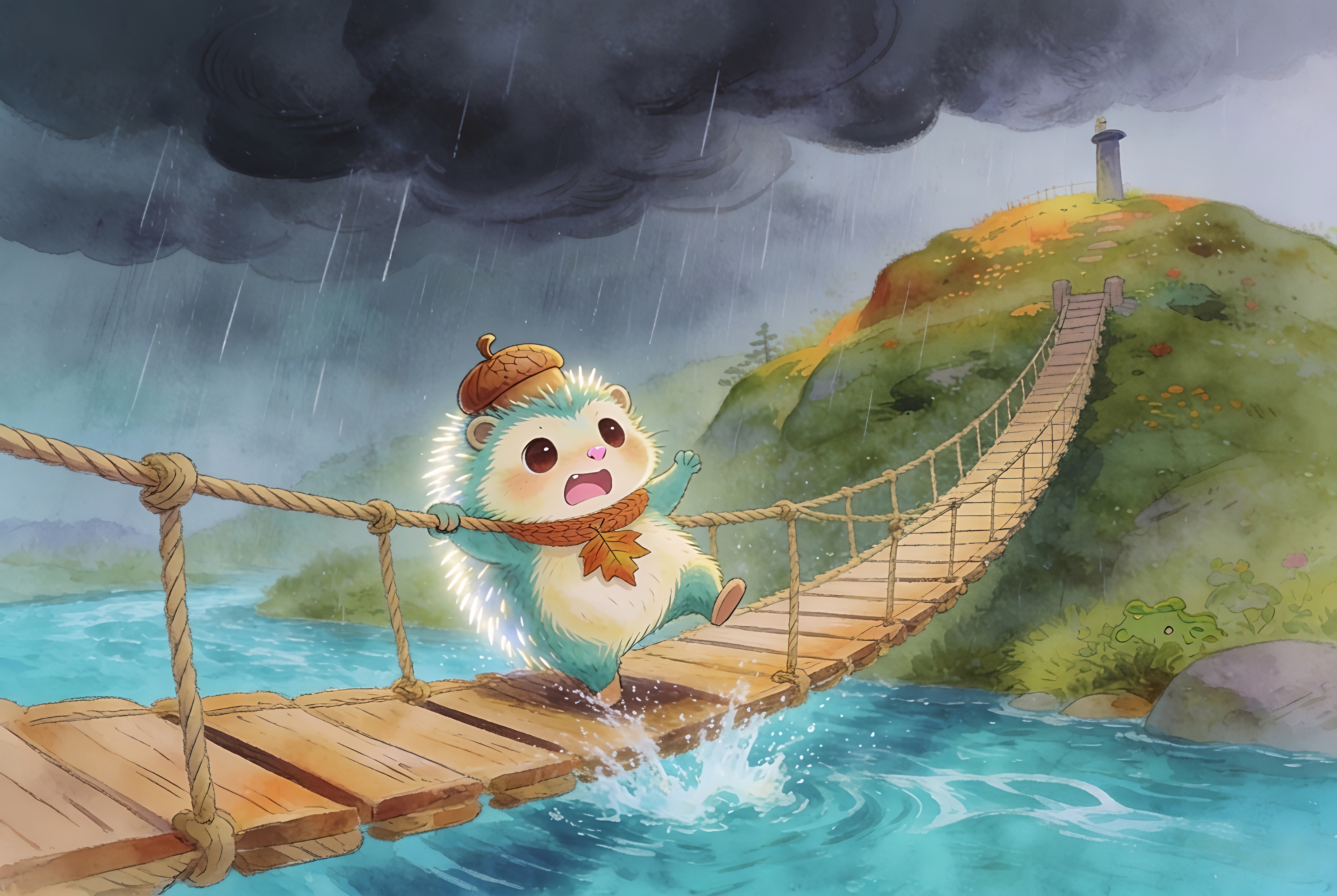 Illustration for page 5 of Pip and the Color of Brave