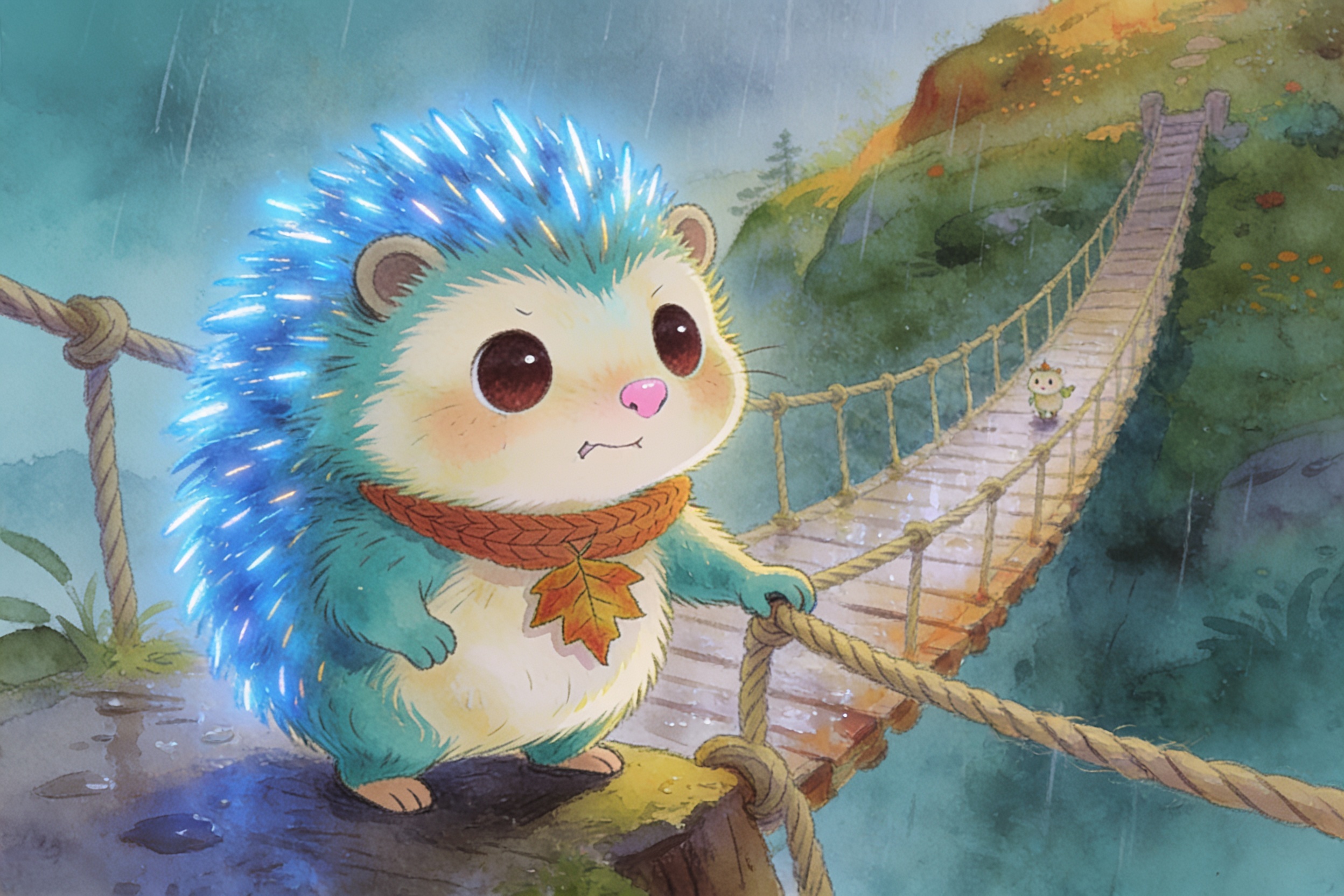 Illustration for page 6 of Pip and the Color of Brave
