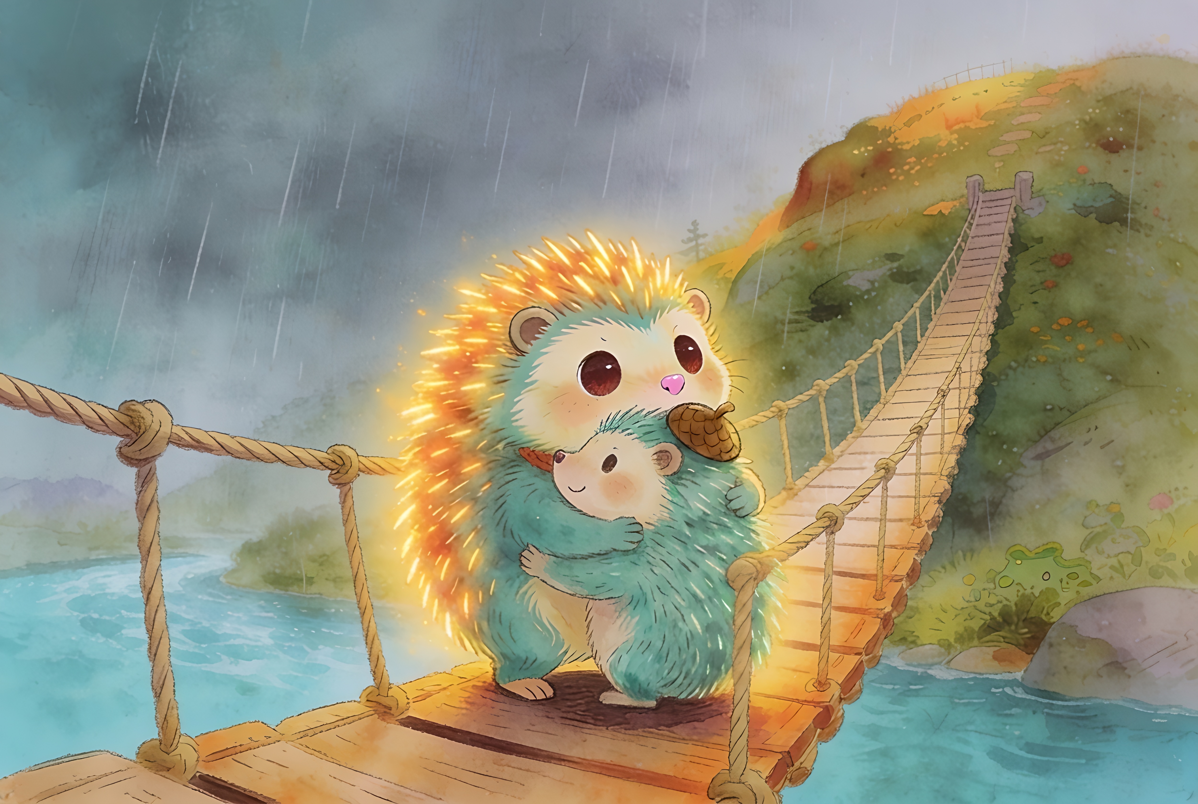 Illustration for page 8 of Pip and the Color of Brave